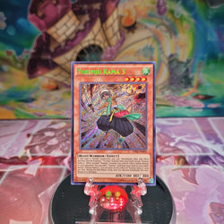 A Secret Rare "Yosenju Kama 3" card from the Yugioh Set: The Secret Forces.