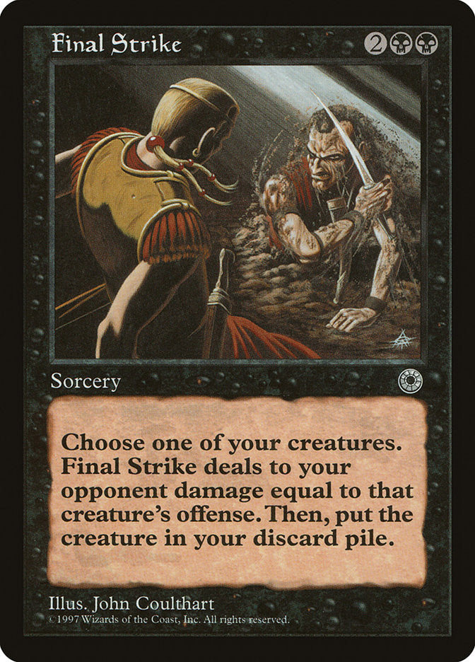 Final Strike [Portal] Magic: The Gathering