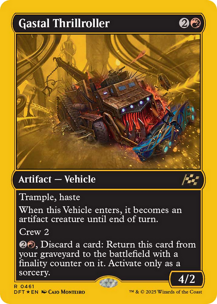 Gastal Thrillroller (First-Place Foil) [Aetherdrift] Magic: The Gathering