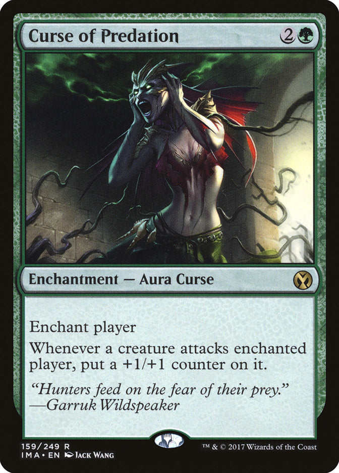 Curse of Predation [Iconic Masters] Magic: The Gathering