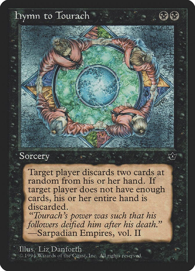 Hymn to Tourach (Liz Danforth) [Fallen Empires] Magic: The Gathering