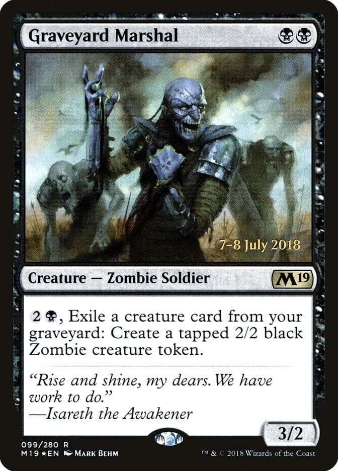Graveyard Marshal [Core Set 2019 Prerelease Promos] Magic: The Gathering