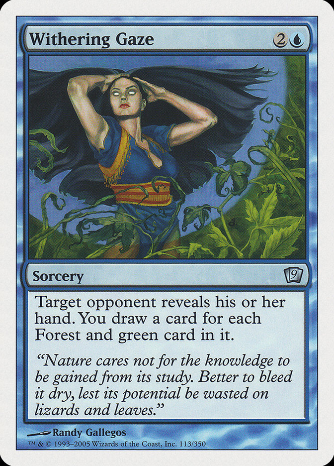 Withering Gaze [Ninth Edition] Magic: The Gathering