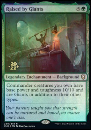 Raised by Giants [Commander Legends: Battle for Baldur's Gate Prerelease Promos] Magic: The Gathering