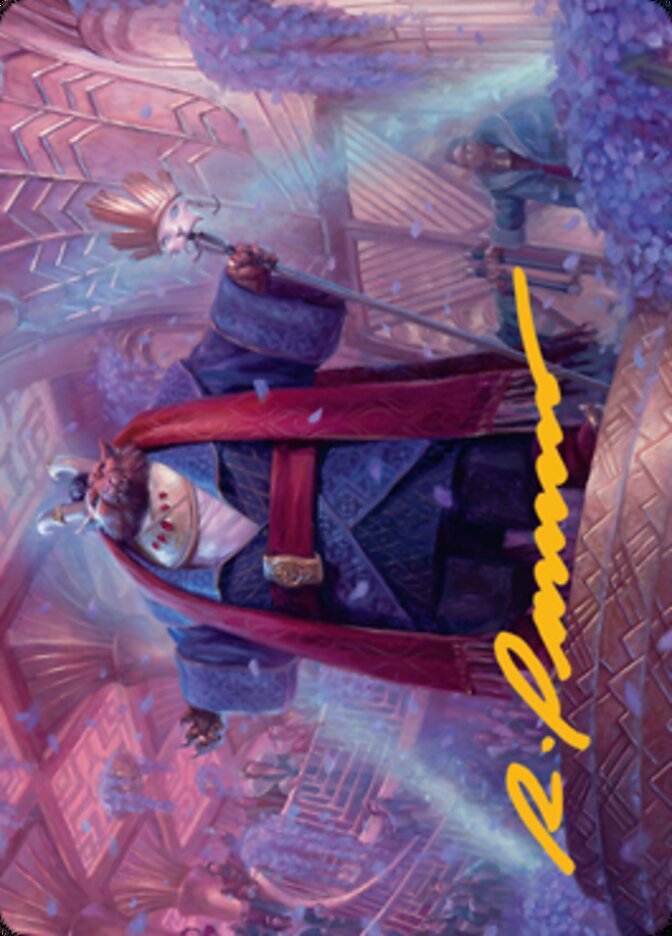 Jetmir, Nexus of Revels 1 Art Card (Gold-Stamped Signature) [Streets of New Capenna Art Series] Magic: The Gathering