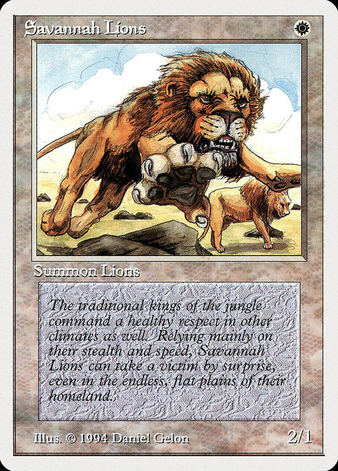 Savannah Lions [Summer Magic / Edgar] Magic: The Gathering