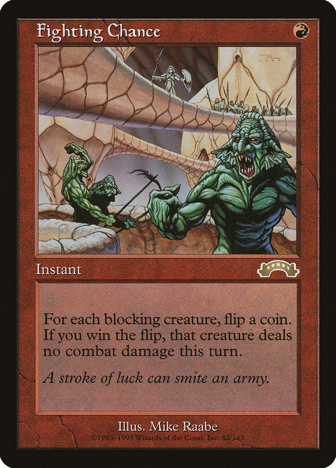 Fighting Chance [Exodus] Magic: The Gathering