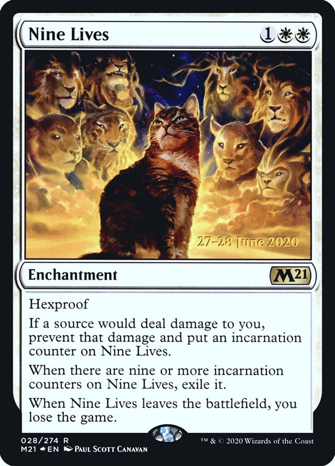Nine Lives [Core Set 2021 Prerelease Promos] Magic: The Gathering