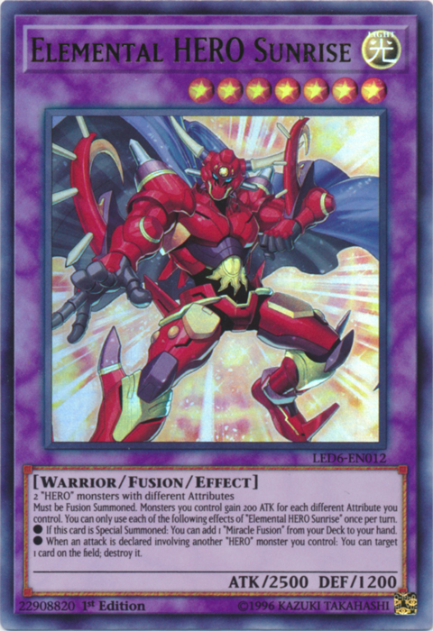 Elemental Hero Sunrise [LED6-EN012] Ultra Rare Yu-Gi-Oh!