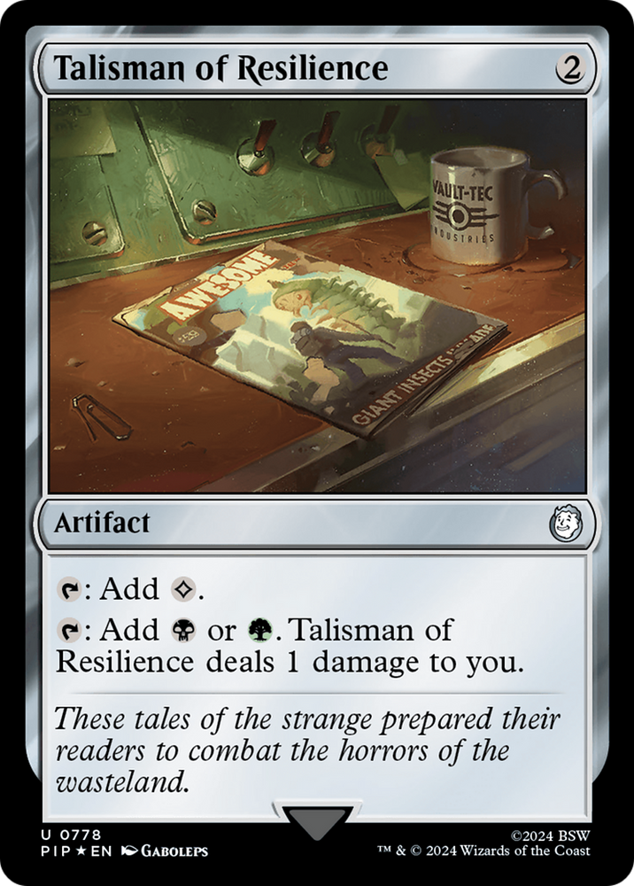 Talisman of Resilience (Surge Foil) [Fallout] Magic: The Gathering