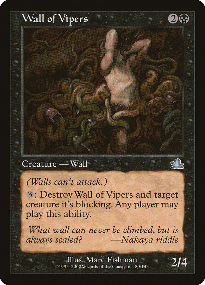 Wall of Vipers [Prophecy] Magic: The Gathering