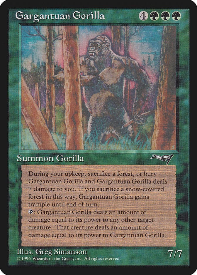 Gargantuan Gorilla [Alliances] Magic: The Gathering