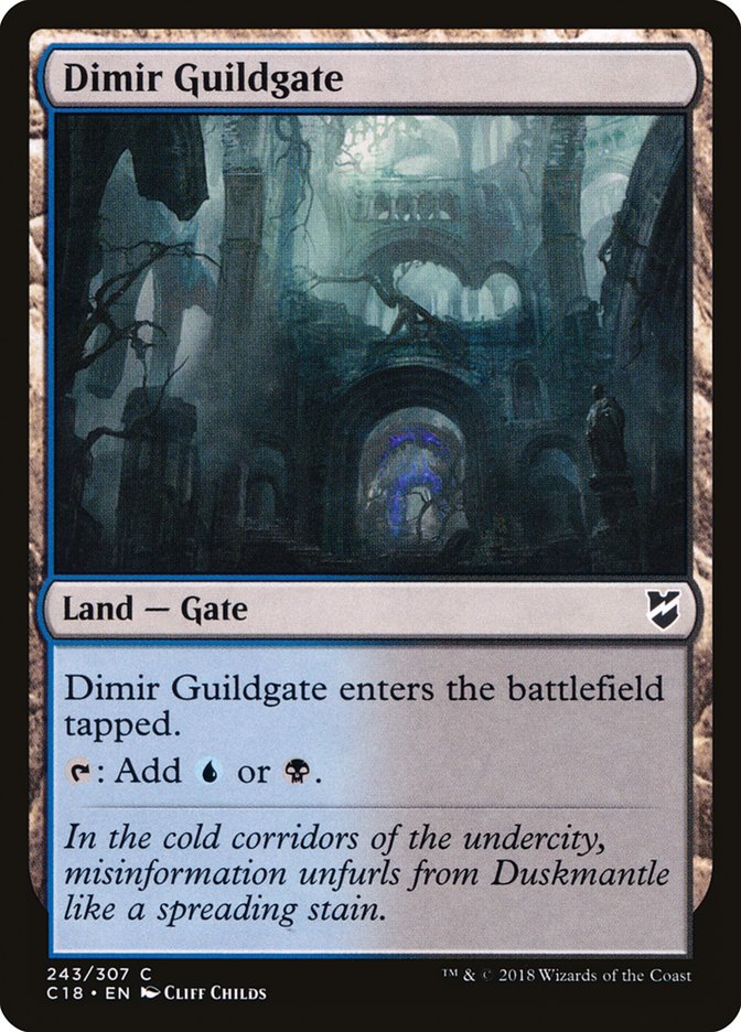 Dimir Guildgate [Commander 2018] Magic: The Gathering