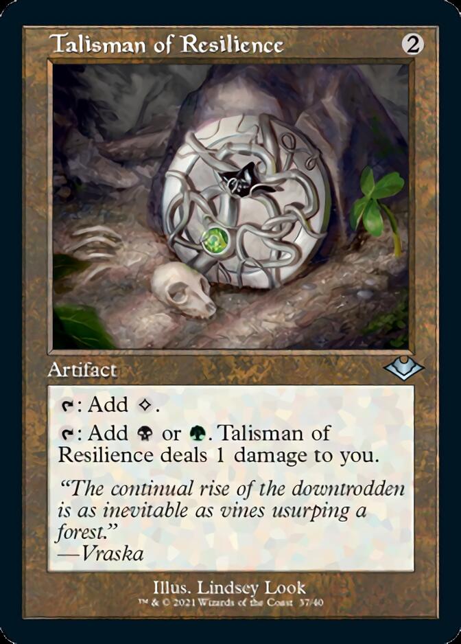 Talisman of Resilience (Retro Foil Etched) [Modern Horizons] Magic: The Gathering