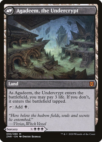 Agadeem's Awakening // Agadeem, the Undercrypt [Zendikar Rising] Magic: The Gathering