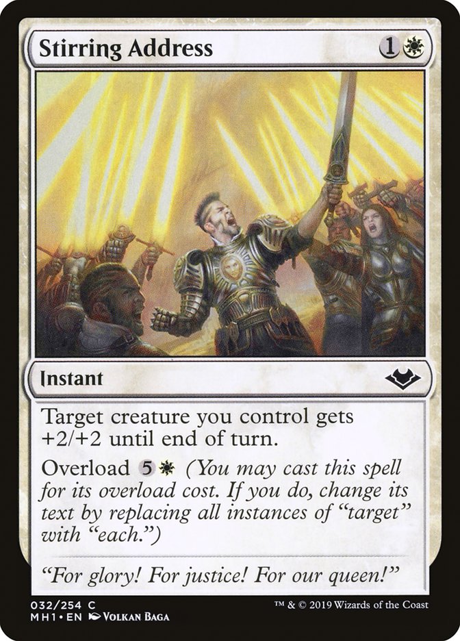 Stirring Address [Modern Horizons] Magic: The Gathering