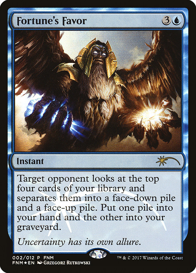Fortune's Favor [Friday Night Magic 2017] Magic: The Gathering