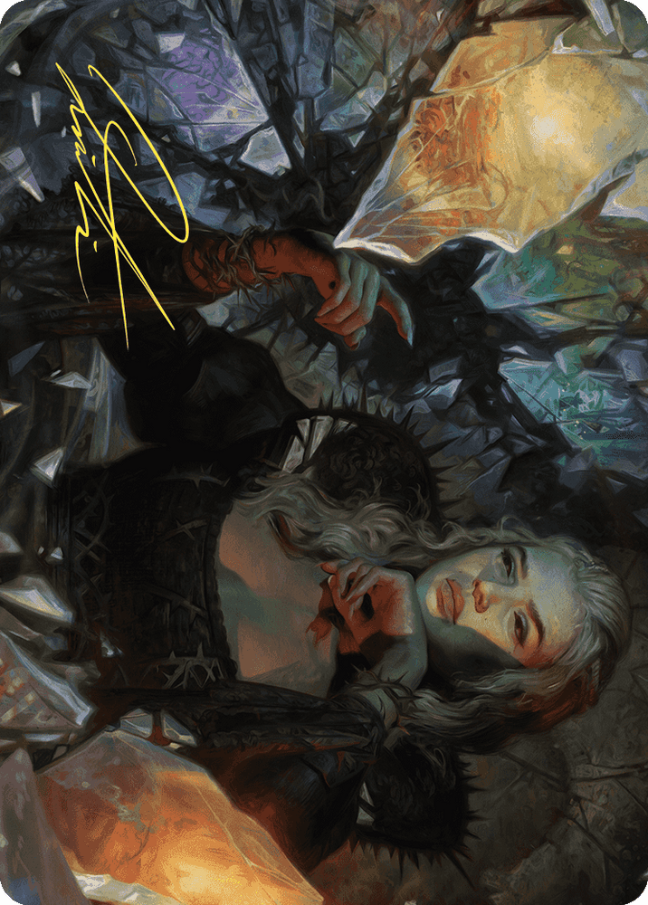Prophetic Prism Art Card (Gold-Stamped Signature) [Wilds of Eldraine Art Series] Magic: The Gathering