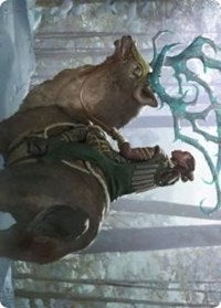 Boreal Outrider Art Card [Kaldheim Art Series] Magic: The Gathering