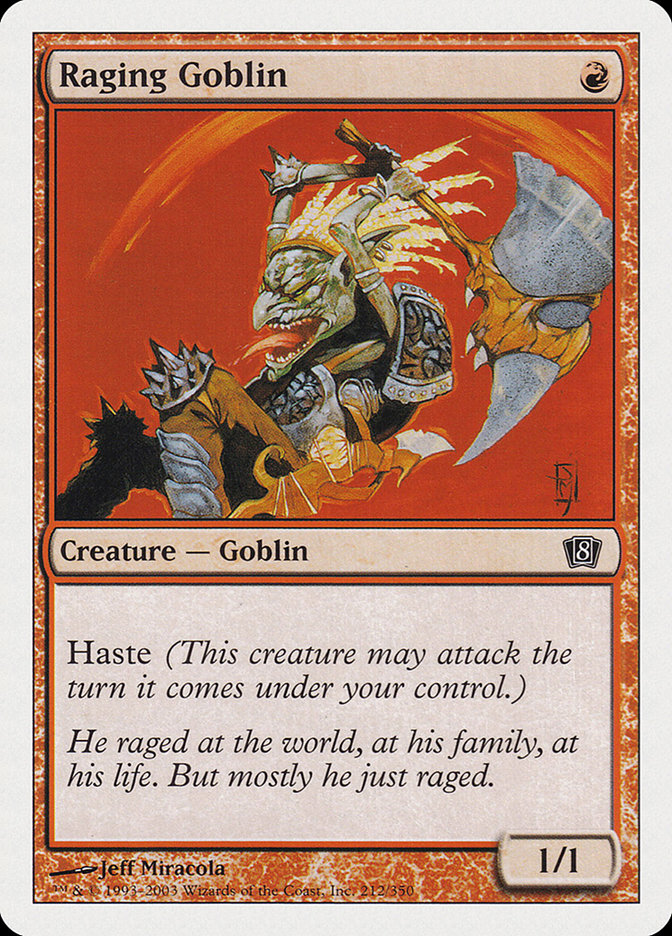 Raging Goblin [Eighth Edition] Magic: The Gathering