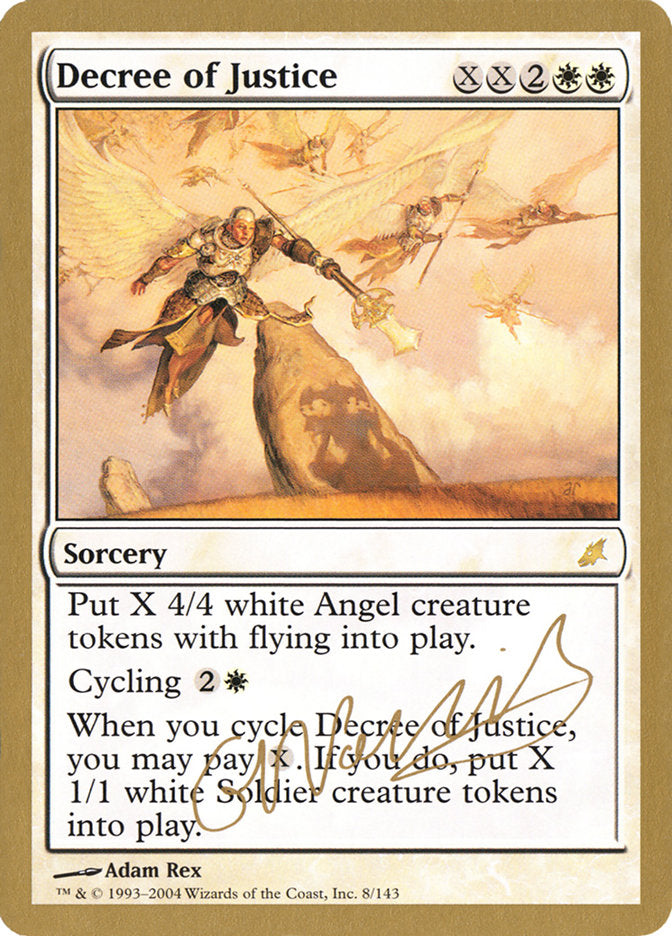 Decree of Justice (Gabriel Nassif) [World Championship Decks 2004] Magic: The Gathering