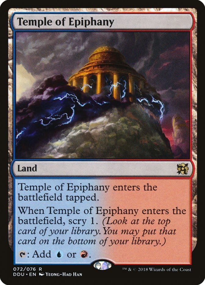 Temple of Epiphany [Duel Decks: Elves vs. Inventors] Magic: The Gathering