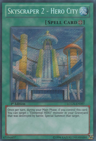 Skyscraper 2 - Hero City [LCGX-EN097] Secret Rare - Yugioh Cards For Your TCG Needs!