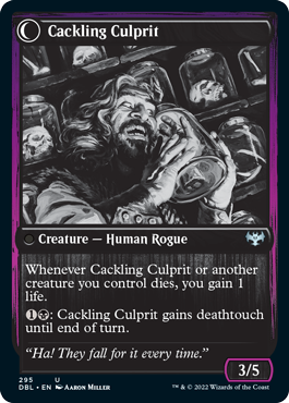 Panicked Bystander // Cackling Culprit [Innistrad: Double Feature] Magic: The Gathering