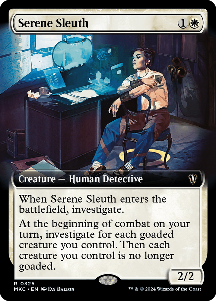 Serene Sleuth (Extended Art) [Murders at Karlov Manor Commander] Magic: The Gathering