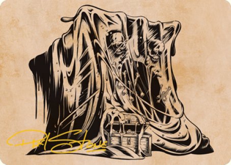 Gelatinous Cube (Showcase) Art Card (Gold-Stamped Signature) [Dungeons & Dragons: Adventures in the Forgotten Realms Art Series] Magic: The Gathering