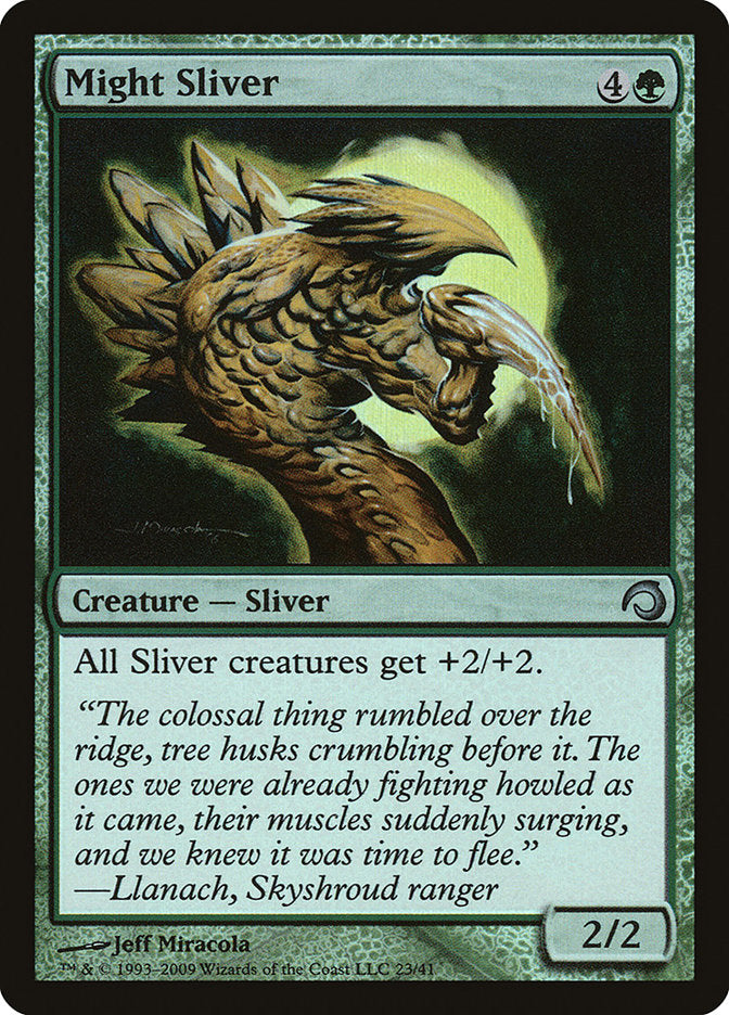 Might Sliver [Premium Deck Series: Slivers] Magic: The Gathering
