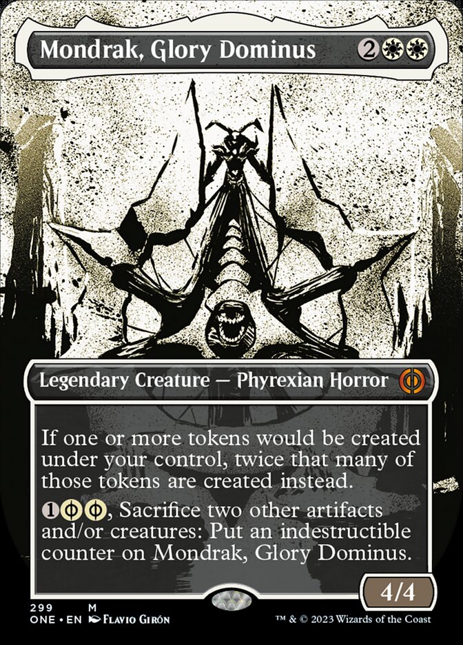 Mondrak, Glory Dominus (Borderless Ichor) [Phyrexia: All Will Be One] Magic: The Gathering