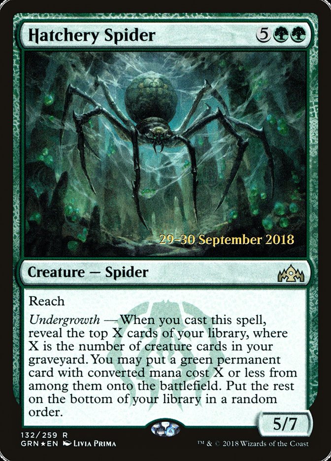 Hatchery Spider [Guilds of Ravnica Prerelease Promos] Magic: The Gathering