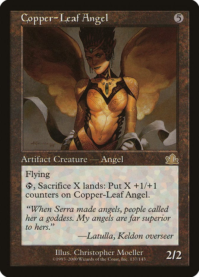 Copper-Leaf Angel [Prophecy] Magic: The Gathering
