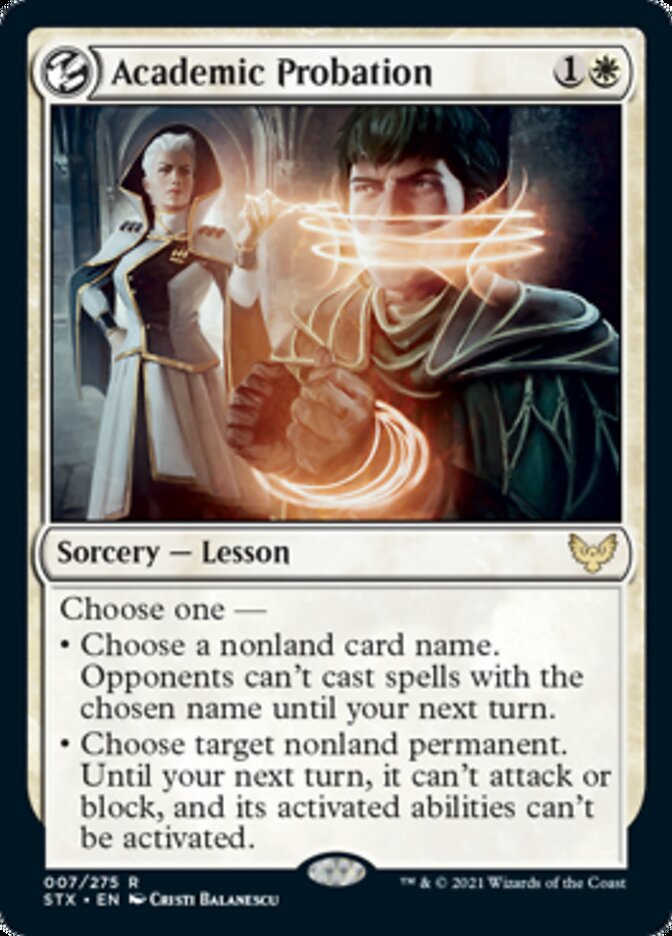 Academic Probation [Strixhaven: School of Mages] Magic: The Gathering