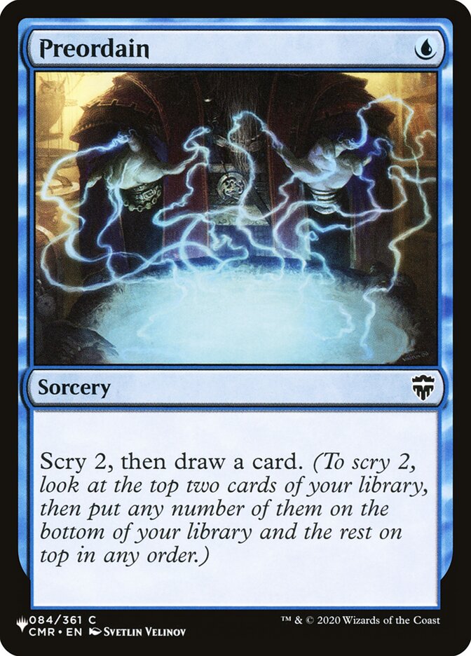 Preordain [Secret Lair: Heads I Win, Tails You Lose] Magic: The Gathering