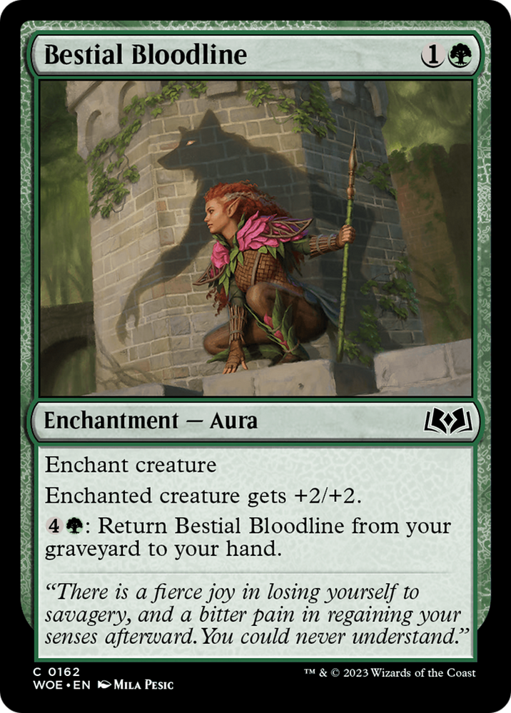 Bestial Bloodline [Wilds of Eldraine] Magic: The Gathering