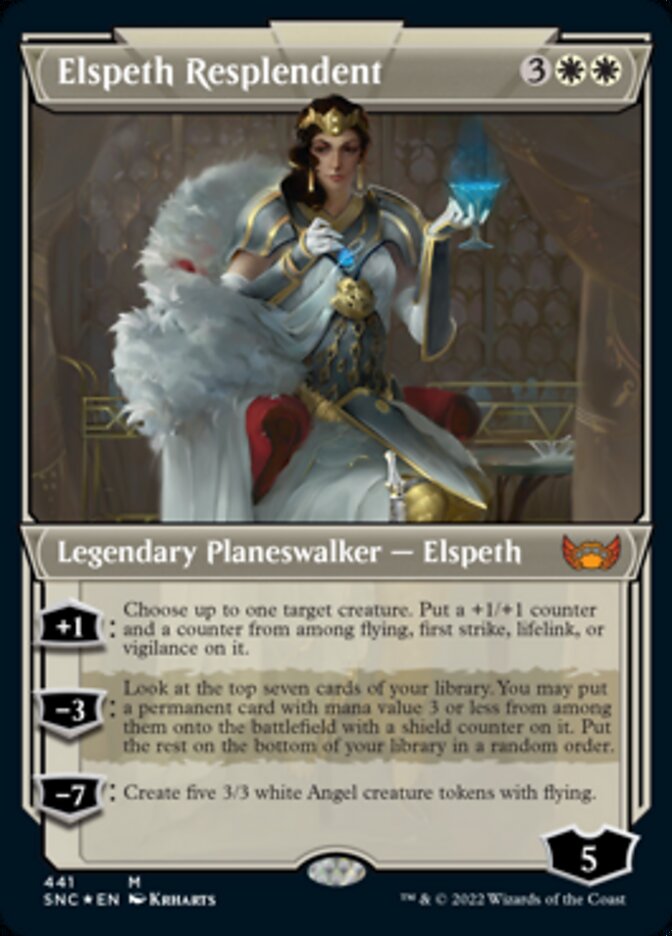 Elspeth Resplendent (Showcase Art Deco Foil Etched) [Streets of New Capenna] Magic: The Gathering