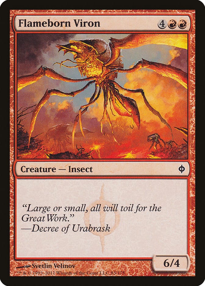 Flameborn Viron [New Phyrexia] Magic: The Gathering