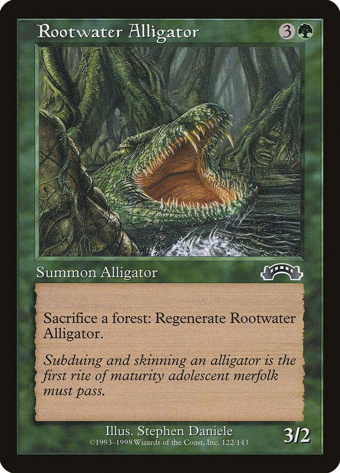 Rootwater Alligator [Exodus] Magic: The Gathering