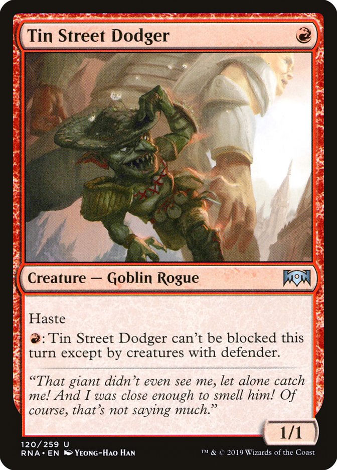 Tin Street Dodger [Ravnica Allegiance] Magic: The Gathering