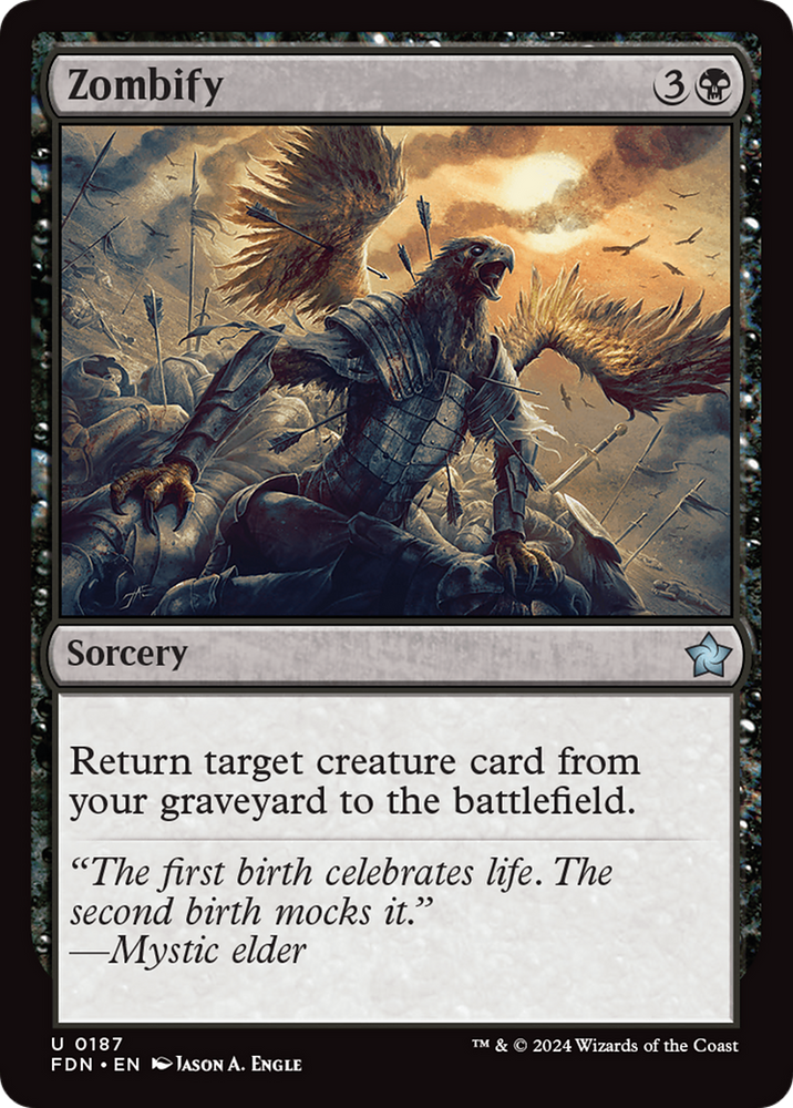 Zombify [Foundations] Magic: The Gathering