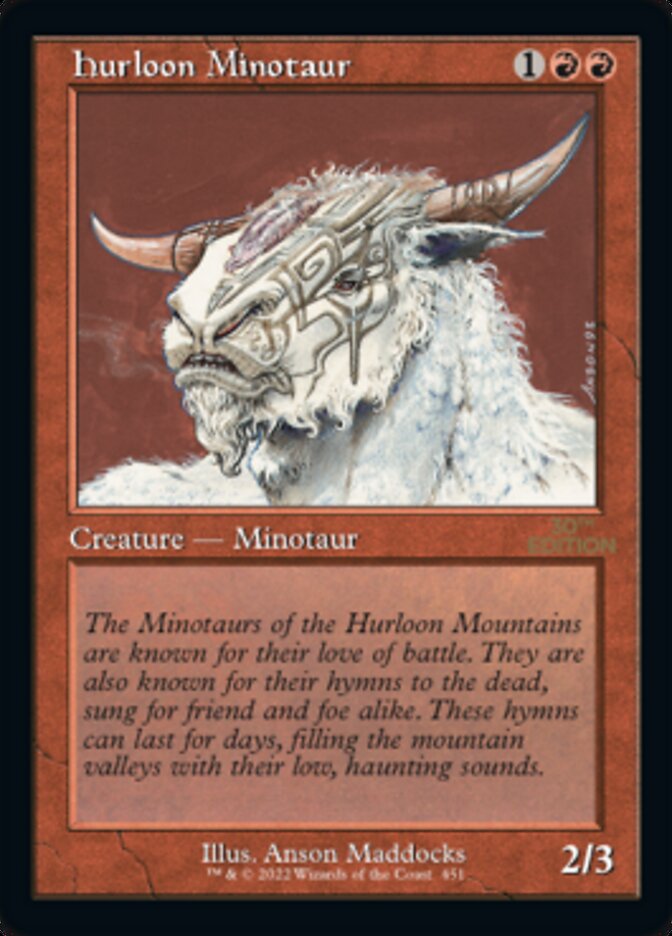 Hurloon Minotaur (Retro) [30th Anniversary Edition] Magic: The Gathering