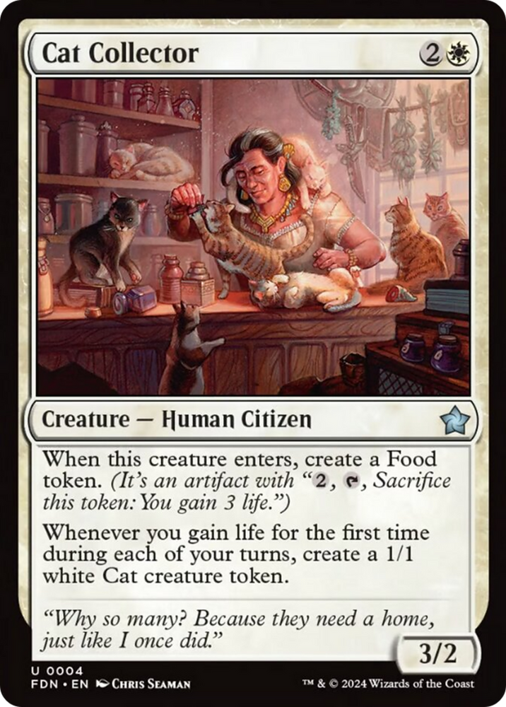 Cat Collector [Foundations] Magic: The Gathering