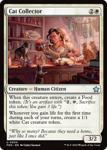 Cat Collector [Foundations] Magic: The Gathering