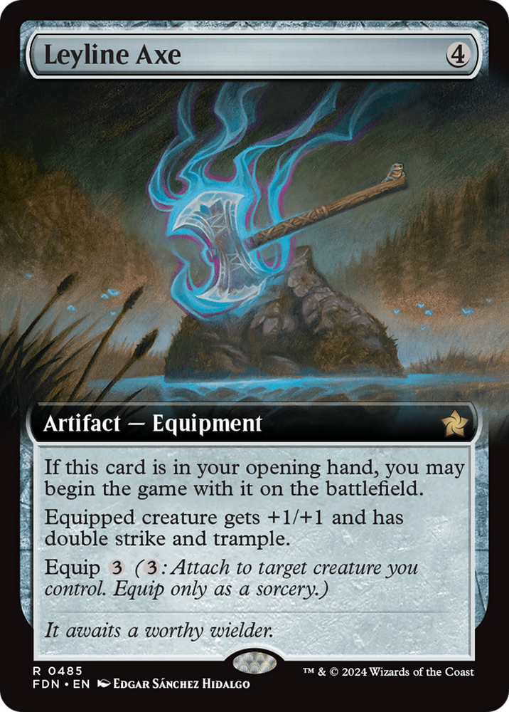 Leyline Axe (Extended Art) [Foundations] Magic: The Gathering