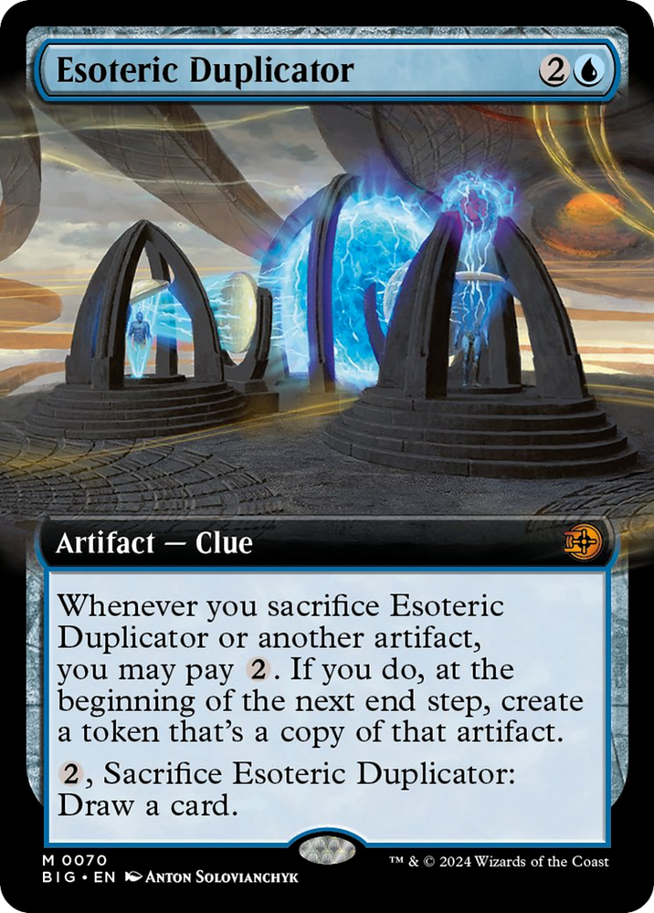 Esoteric Duplicator (Extended Art) [Outlaws of Thunder Junction: The Big Score] Magic: The Gathering