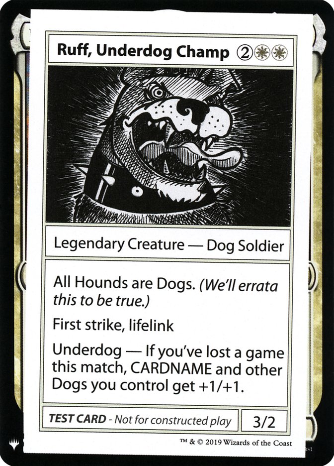 Ruff, Underdog Champ [Mystery Booster Playtest Cards] Magic: The Gathering