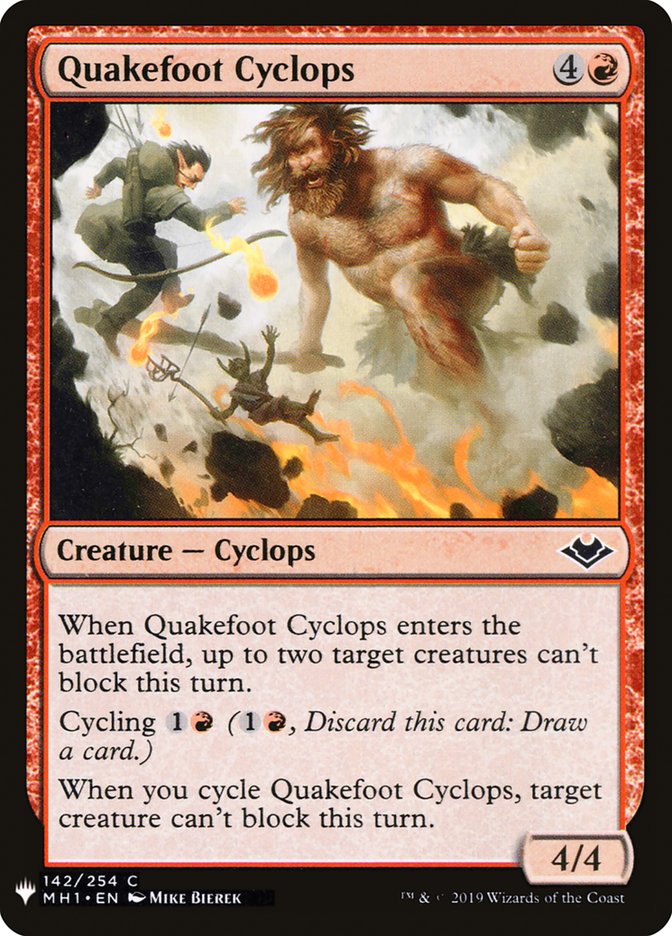 Quakefoot Cyclops [Mystery Booster] Magic: The Gathering