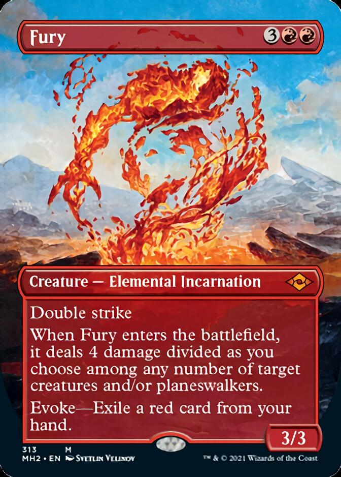 Fury (Borderless Alternate Art) [Modern Horizons 2] Magic: The Gathering
